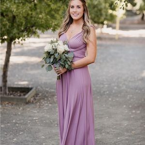 Lulus convertible dress in mauve